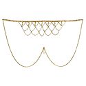 White Stone Studded Golden Kamarband