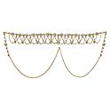 White Stone Studded Golden Kamarband