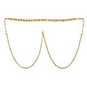 White Stone Studded Golden Kamarband