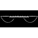 White Stone Studded Metal Kamarband
