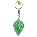 Acrylic Ganesha on Leaf Key Ring