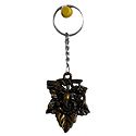 Acrylic Ganesha on Leaf Key Ring