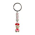 Metal Key Ring with Acrylic Teddy Bear