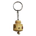 Metal Key Chain with Wooden Kalash