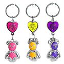 Set of 3 Colorful Teddy with Rose on Heart