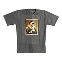 Printed Yashoda Krishna on Dark Grey T-Shirt