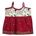 Kantha Stitched Red Frock