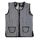 Reversible Printed Quilt Jacket with Pocket