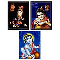 Set of 3 Krishna Posters