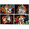 Radha Krishna - Set of 4 Posters
