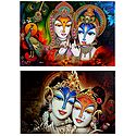 Radha Krishna - Set of 2 Posters