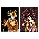 Set of 2 Krishna Posters