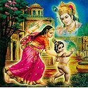 Yashoda and Natkhat Krishna