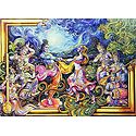 Radha Krishna Dancing to the Tunes of Gopinis