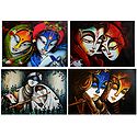Radha Krishna - Set of 4 Posters