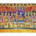 Radha Krishna with Eight Gopinis