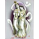 Radha Learning Flute from Krishna
