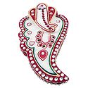 Marble Kumkum Container with Ganesha Face