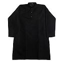 Black Cotton Kurta for Men