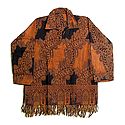 Paisley Design Full Sleeve Short Kurta with Fringe