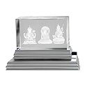 3-D Etched Glass Buddhist Deities with Changing Colors