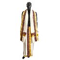 Off-White Cotton Kerala Lungi and Chadar with Kalamkari Border