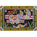 Girls Playing in the Garden - Wall Hanging
