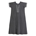 Black and White Print on Cotton Maxi