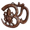 Ganesha Sitting on Om - Wall Hanging
