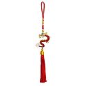 Red Stone Studded Dragon on Red Tassel