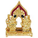 Lakshmi, Ganesha in a Temple for Car Dashboard