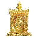 Metal Bal Gopala in Temple for Car Dashboard