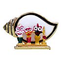 Jagannath, Balaram, Subhadra in Front of Conch- For Car Dashboard