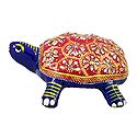 White Metal Multicolor Tortoise