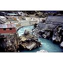 Naradshila on Alakananda River in Badrinath, Uttarakhand, India