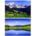 South Tyrol, Italy and Bavaria, Germany - Set of 2 Posters