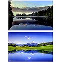 Mt. Cook, Newzealand and Bavaria, Germany - Set of 2 Posters