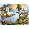 Huts by the River