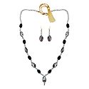 Acrylic Bead Necklace with Earrings