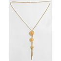 Light Peach Color Metal Necklace