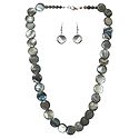 Shell Necklace in Grey