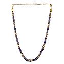 Faux Sapphire and Zirconia Studded Necklace