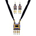 Terracotta Necklace with Earrings
