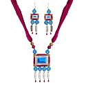 Terracotta Necklace with Earrings
