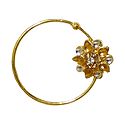 Kundan Non Piercing Nose Ring