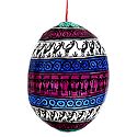 Tribal Painting on a Hanging Coconut