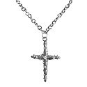 Stone Studded Cross Pendant with Chain