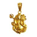 Gold Plated Ganesha Pendant
