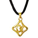 Gold Plated Chain with Om Pendant (Auspicious Hindu Symbol)