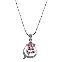 Pink Stone Studded Pendant